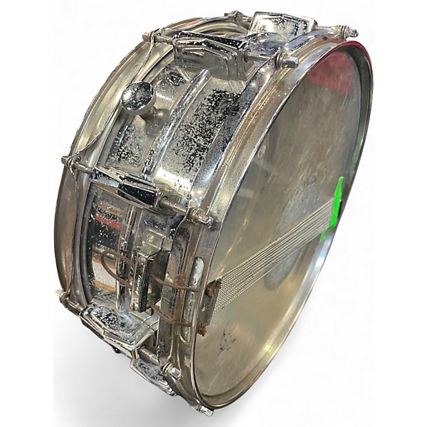 Vintage 1970s Ludwig 14X5.5 Supraphonic Snare Chrome Silver Drum