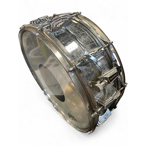 Vintage 1970s Ludwig 14X5.5 Supraphonic Snare Chrome Silver Drum