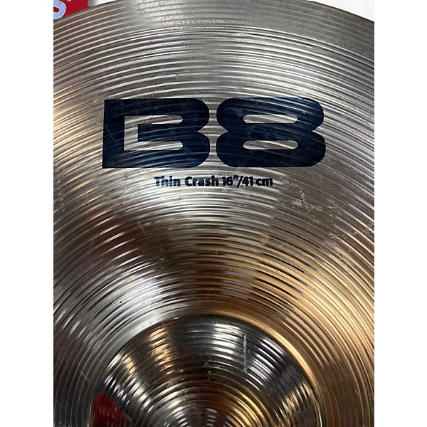Used SABIAN 16in B8 Thin Crash Cymbal