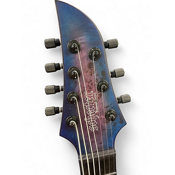 Used 2020 Schecter Guitar Research Keith Merrow KM-7 MK-III Artist 7-String Blue Crimson Solid Body Electric Guitar