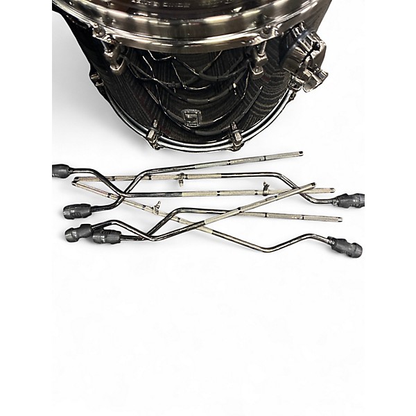 Used Mapex 5 Piece Black Widow Black Panther Series Black Drum Kit