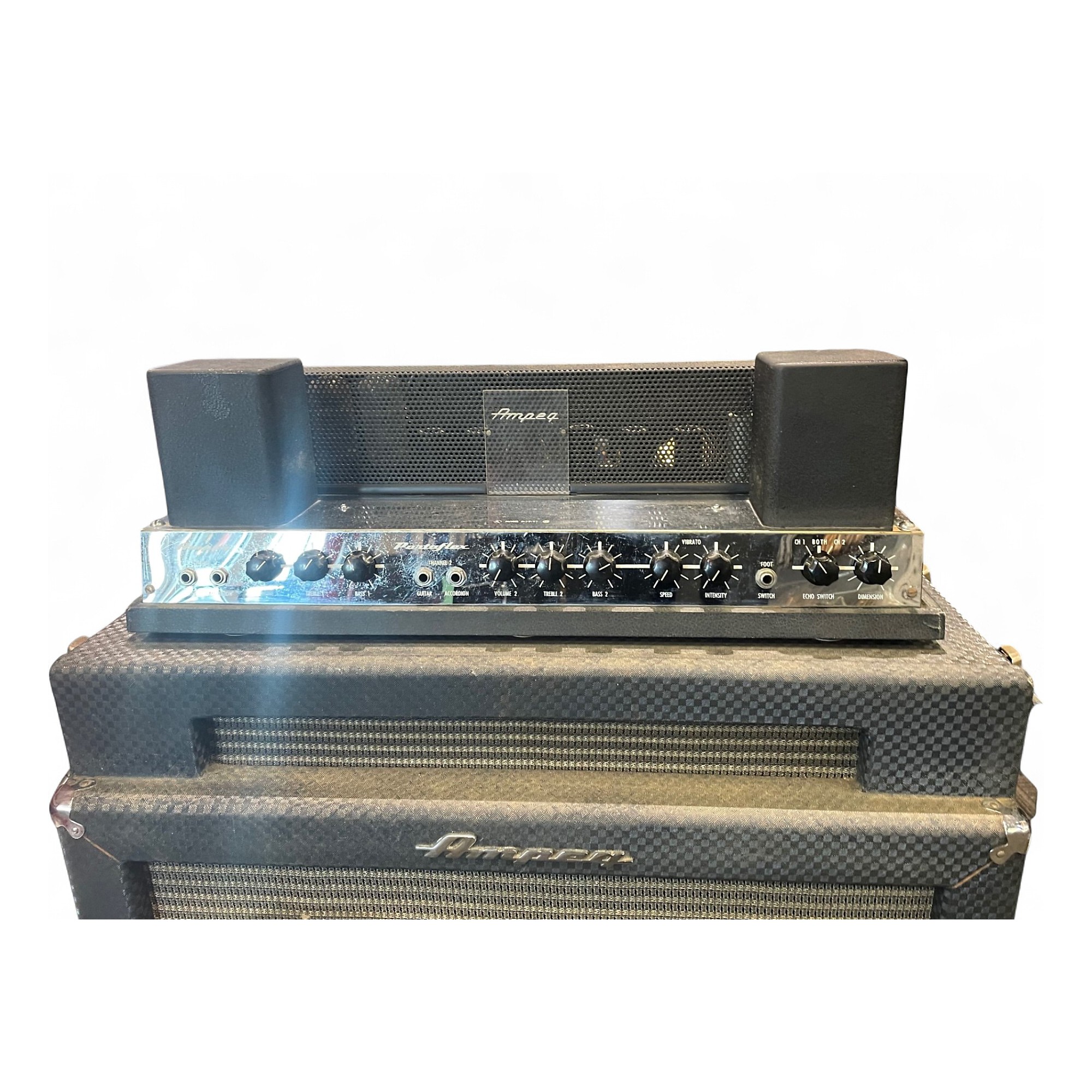 Vintage 1960s Ampeg Portaflex B-12 Tube Guitar Amp Head | Guitar