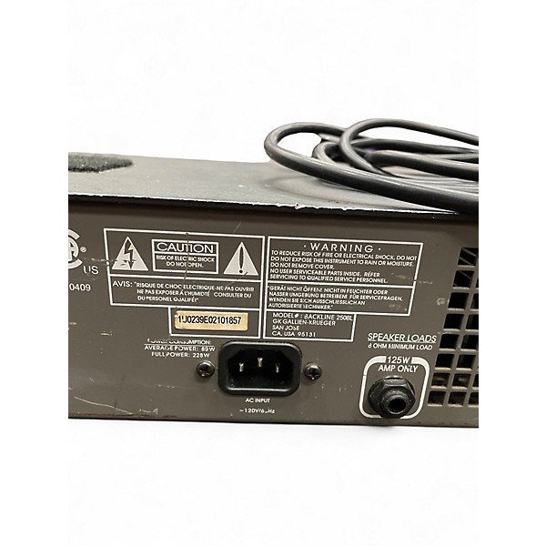 Used Gallien-Krueger Backline 250 Bass Amp Head