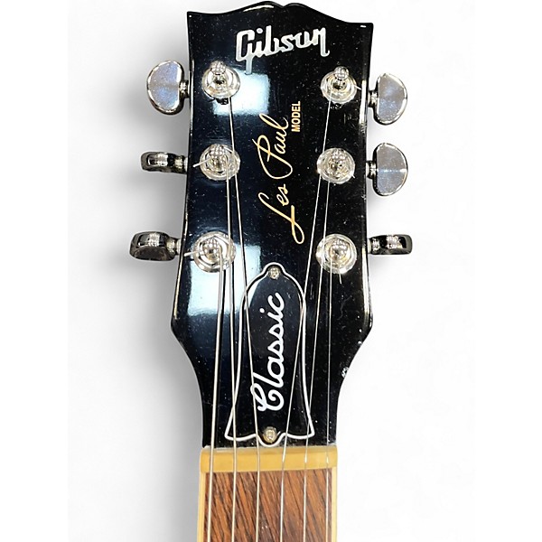 Used Gibson Les Paul Classic Blue Solid Body Electric Guitar