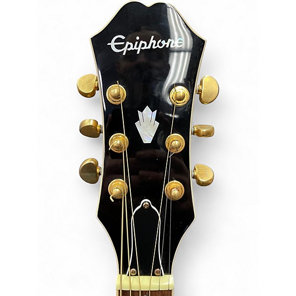 Used Epiphone J200EC STUDIO Tobacco Burst Acoustic Electric Guitar