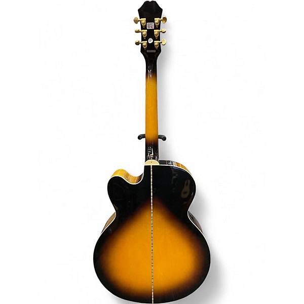 Used Epiphone J200EC STUDIO Tobacco Burst Acoustic Electric Guitar