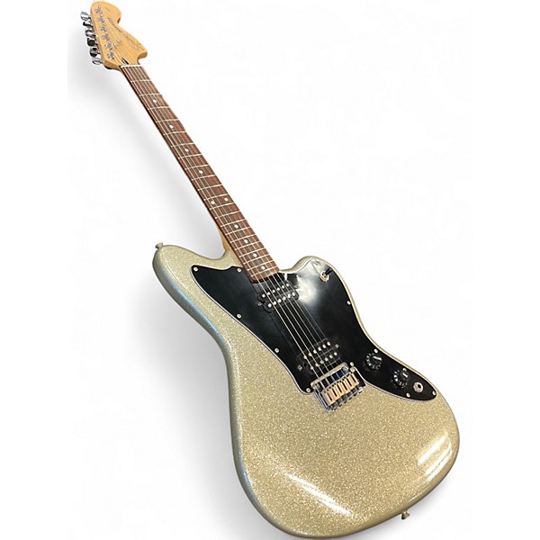 Used Squier STANDARD JAGMASTER 20TH ANNIVERSARY Silver Sparkle Solid Body Electric Guitar