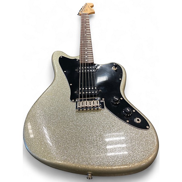 Used Squier STANDARD JAGMASTER 20TH ANNIVERSARY Silver Sparkle Solid Body Electric Guitar