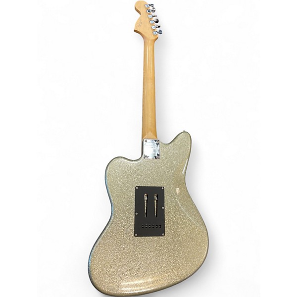 Used Squier STANDARD JAGMASTER 20TH ANNIVERSARY Silver Sparkle Solid Body Electric Guitar