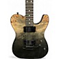 Used Schecter Guitar Research PT STANDARD Black fade burl Solid Body Electric Guitar