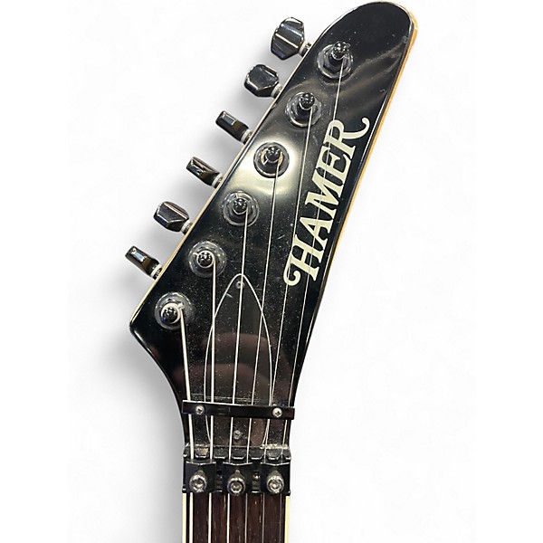 Used Hamer Slammer 90's Korean Made Black Solid Body Electric Guitar