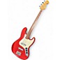 Used Fender Standard Fretless Jazz Bass Red Electric Bass Guitar thumbnail