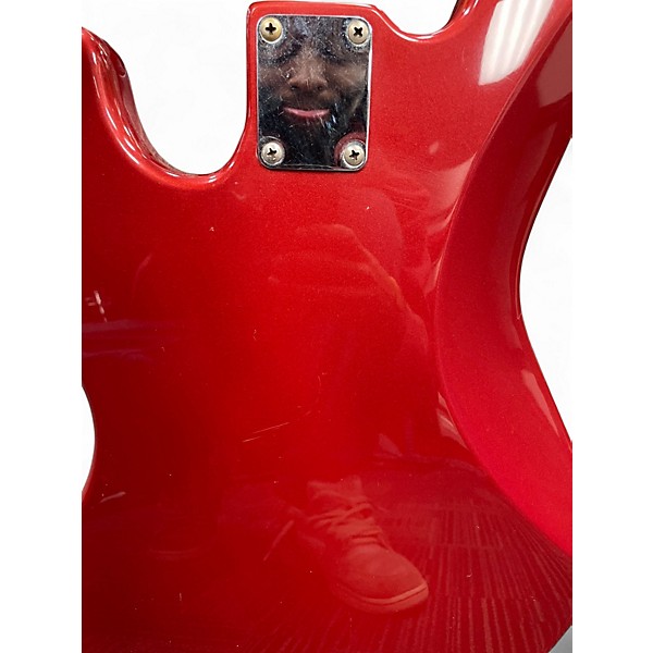 Used Fender Standard Fretless Jazz Bass Red Electric Bass Guitar