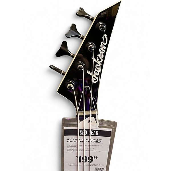 Used Jackson JS3 Concert Blue Electric Bass Guitar