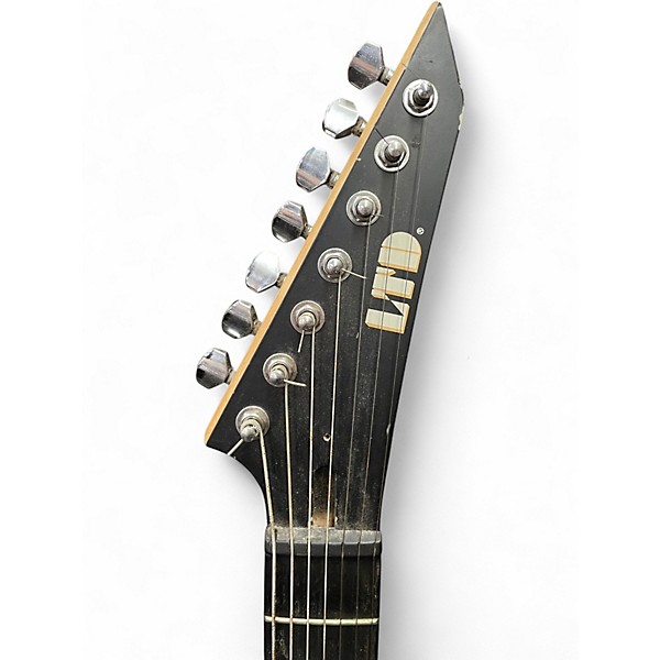 Used ESP LTD MH17 7 String Satin Black Solid Body Electric Guitar