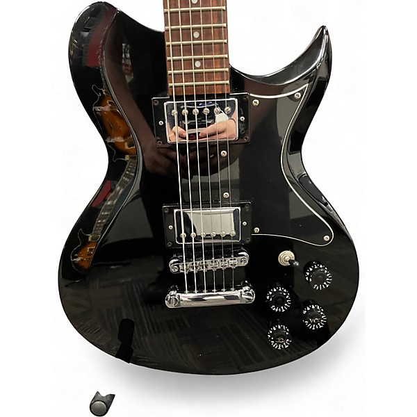Used Washburn WI-64 Black Solid Body Electric Guitar