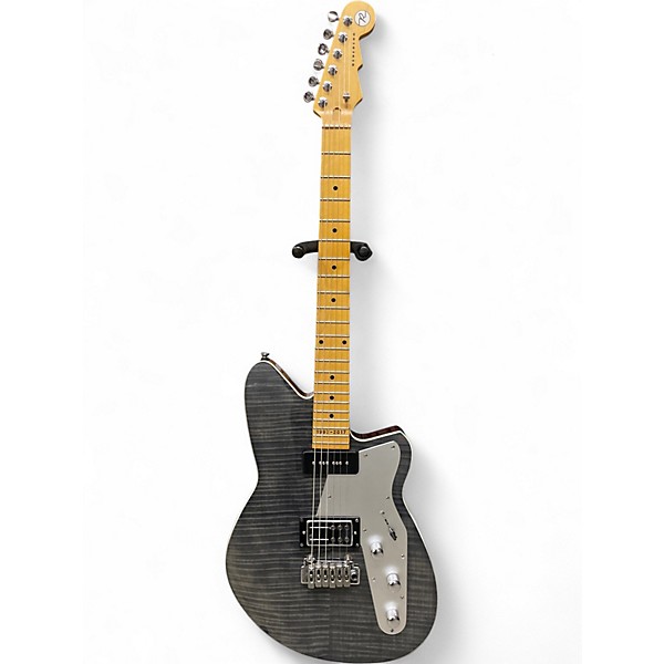 Used Reverend Double Agent 20th Anniversary Black Flame Solid Body Electric Guitar