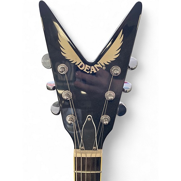 Used 2000s Dean ML Chicago Flame 2 Color Sunburst Solid Body Electric Guitar