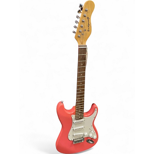 Used Bridgecraft STRAT STYLE Pink Solid Body Electric Guitar