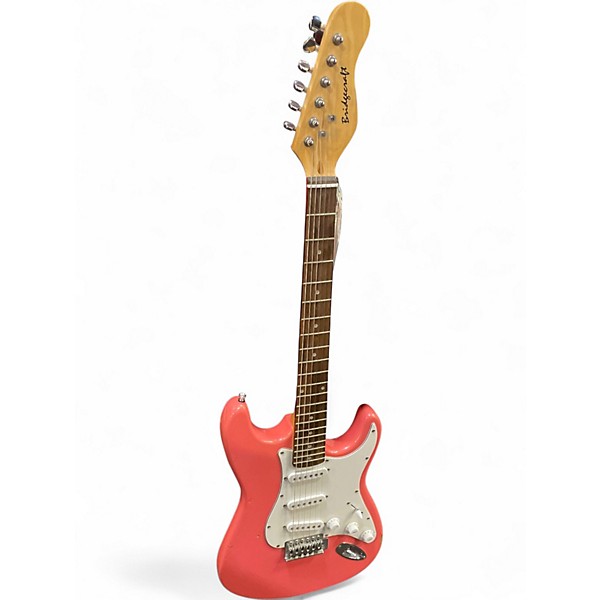Used Bridgecraft STRAT STYLE Pink Solid Body Electric Guitar