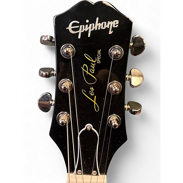 Used Epiphone Les Paul Special Double Cut Figured Ocean Water Solid Body Electric Guitar