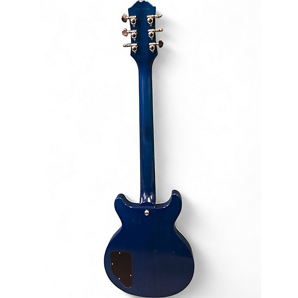 Used Epiphone Les Paul Special Double Cut Figured Ocean Water Solid Body Electric Guitar