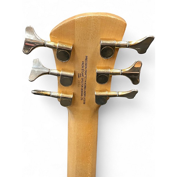 Used Spector Legend 6 White Electric Bass Guitar