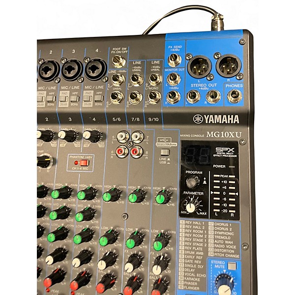Used Yamaha MG10XU 10 Channel Mixer with Effects Unpowered Mixer