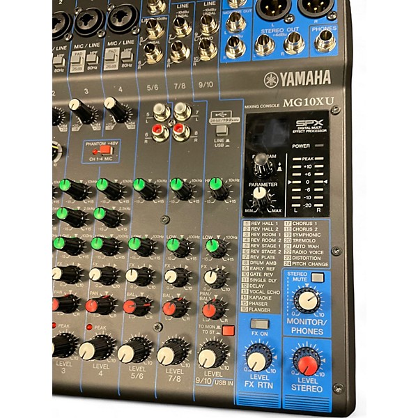 Used Yamaha MG10XU 10 Channel Mixer with Effects Unpowered Mixer