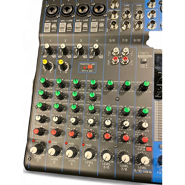 Used Yamaha MG10XU 10 Channel Mixer with Effects Unpowered Mixer