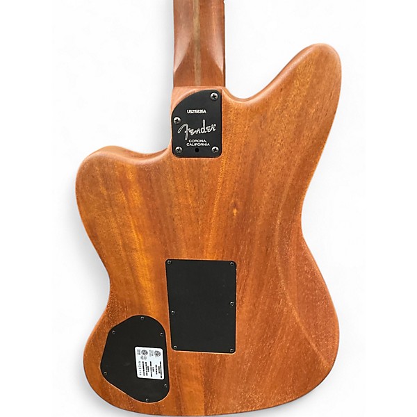 Used Fender american acoustasonic jazzmaster white Acoustic Electric Guitar