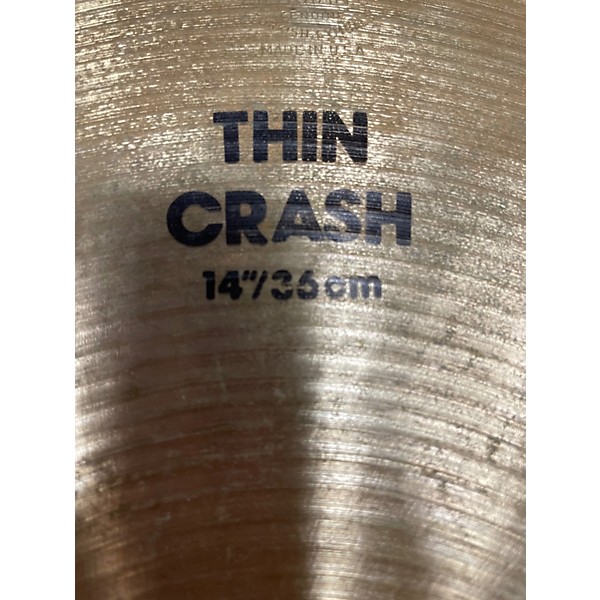 Used Zildjian 14in Thin Crash Cymbal