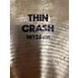 Used Zildjian 14in Thin Crash Cymbal