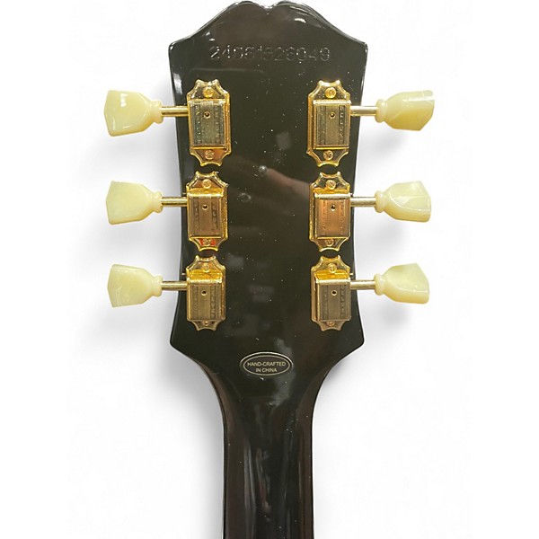 Used Epiphone LES PAUL CUSTOM P-90 Black Solid Body Electric Guitar