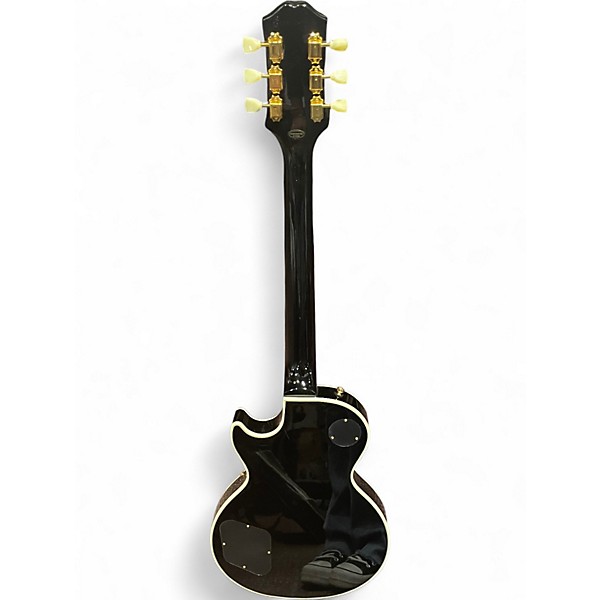 Used Epiphone LES PAUL CUSTOM P-90 Black Solid Body Electric Guitar