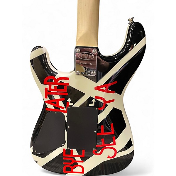 Used EVH STRIPED SERIES CIRCLES MULTI COLORED Solid Body Electric Guitar