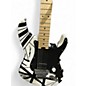 Used EVH STRIPED SERIES BLACK AND WHITE Black and White Solid Body Electric Guitar