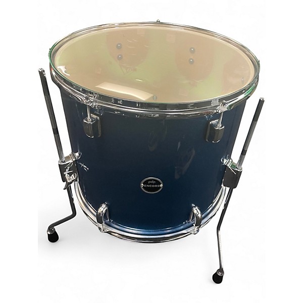 Used PDP by DW 5 Piece Encore sparkle blue Drum Kit