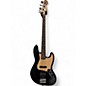Used Squier Jazz Bass Black Electric Bass Guitar thumbnail