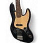 Used Squier Jazz Bass Black Electric Bass Guitar