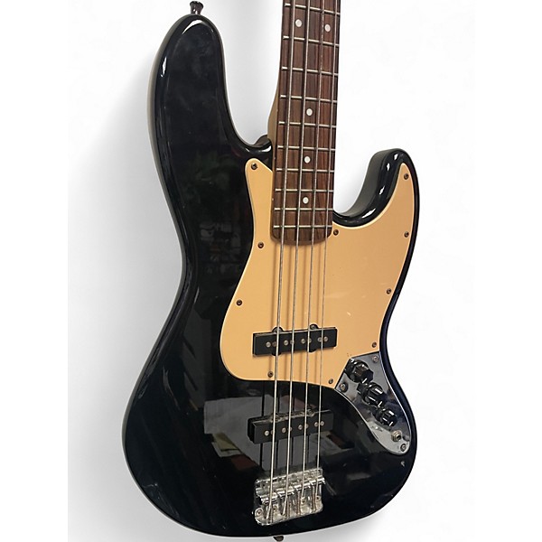 Used Squier Jazz Bass Black Electric Bass Guitar