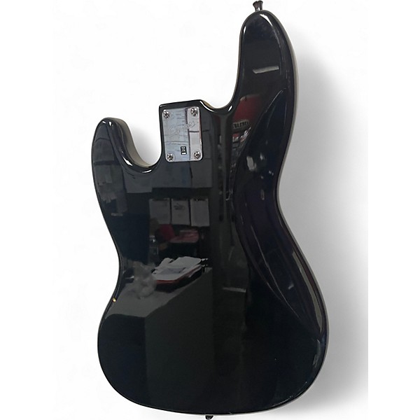 Used Squier Jazz Bass Black Electric Bass Guitar