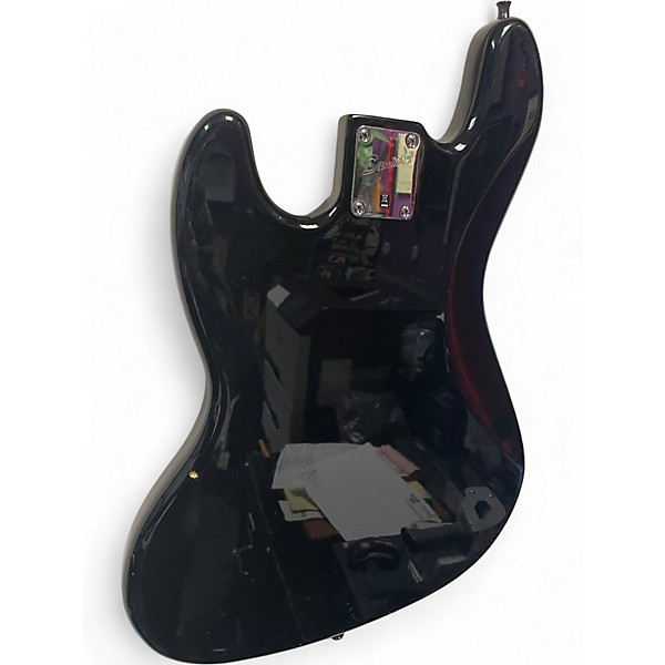 Used Squier Jazz Bass Black Electric Bass Guitar