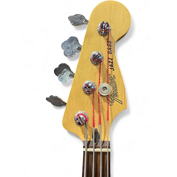 Used 2016 Fender Deluxe Active Jazz Bass Olympic White Electric Bass Guitar