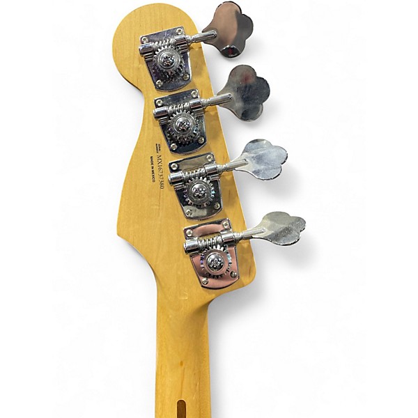 Used 2016 Fender Deluxe Active Jazz Bass Olympic White Electric Bass Guitar