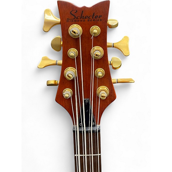 Used Schecter Guitar Research Stiletto Studio 8 Satin Honey Electric Bass Guitar