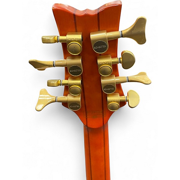 Used Schecter Guitar Research Stiletto Studio 8 Satin Honey Electric Bass Guitar