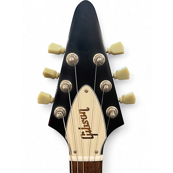 Used Gibson Faded Flying V 3 Pickup Satin Black Solid Body Electric Guitar