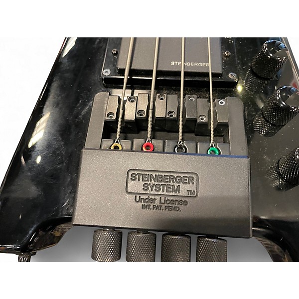 Used Steinberger spirit 4 string Black Acoustic Bass Guitar