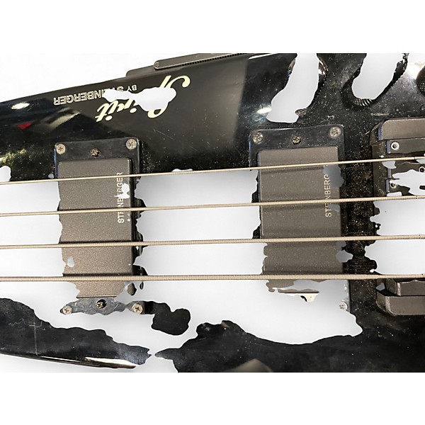 Used Steinberger spirit 4 string Black Acoustic Bass Guitar